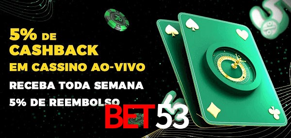 Promoções do cassino ao Vivo bet53